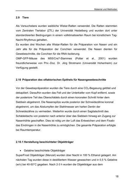 Lokalisation von mRNA-Transkripten auf Gewebeschnitten des ...