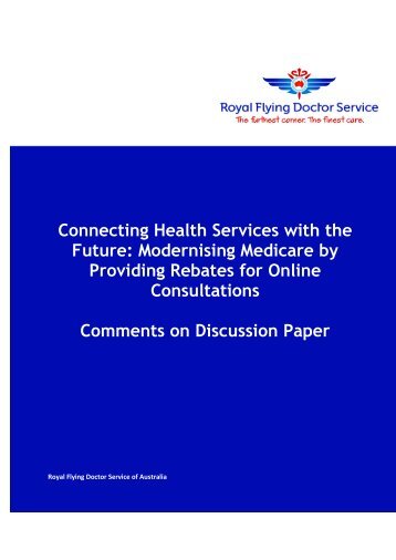 Royal Flying Doctor Service (RFDS) (PDF 426 KB) - MBS Online