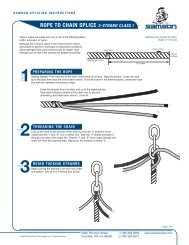 ROPE TO CHAIN SPLICE 3-strand Class I 1STEP - L-36 Fleet