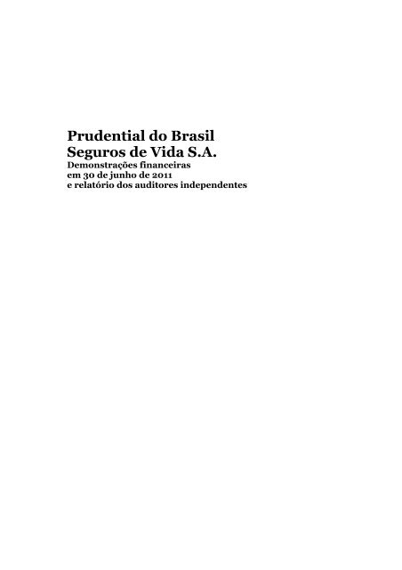 Prudential do Brasil Seguros de Vida S.A.