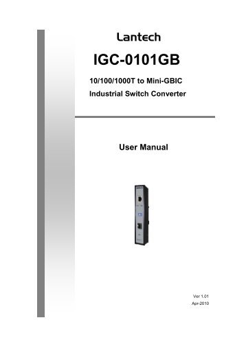 IGC-0101GB 10/100/1000T to Mini-GBIC Industrial Switch Converter ...
