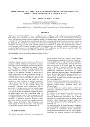 APPLICATION OF TAGUCHI METHOD IN THE OPTIMIZATION OF ...