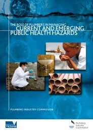 current and emerging public health hazards - Plumbing Industry ...