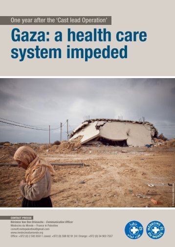 Gaza: a health care system impeded - MÃ©decins du Monde