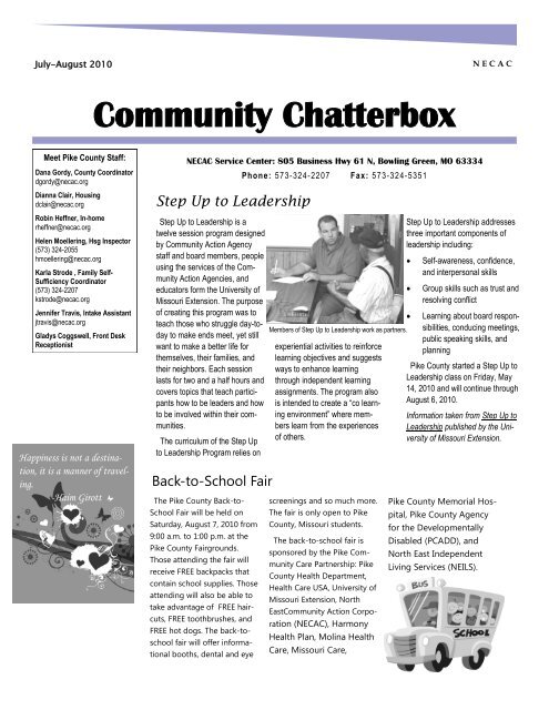 Community Chatterbox - Necac