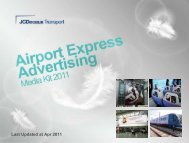 Airport Express Advertising Media Kit 2011 - JCDecaux Group