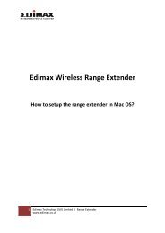 How to setup Edimax Range Extender in Mac to use a fix IP address ...