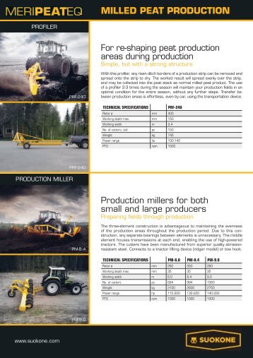 MILLED PEAT PRODUCTION - Rovaltra