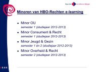 Minoren van HBO-Rechten e-learning