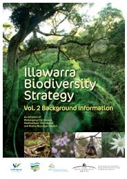 ILLAWARRA BIODIVERSITY STRATEGY Vol. 2 - Wollongong City ...