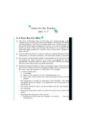Notes for the Teacher Units 4â7