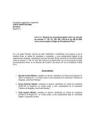 Demandantes - Colectivo de Abogados JosÃ© Alvear Restrepo