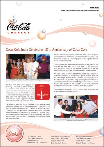 0758DEL COKE Newsletter March 2011 FINAL ... - Coca-Cola India