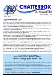 Chatterbox issue 12 November 3 - Surabaya International School