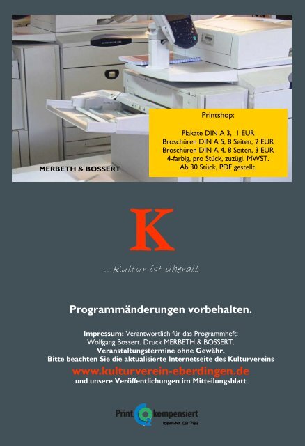 Kulturverein Programm 2010 1.3_druck - Kulturverein Eberdingen