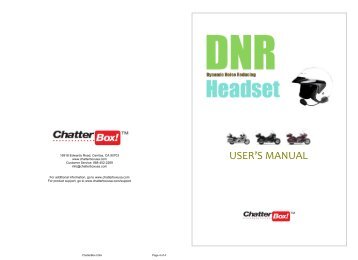 USER'S MANUAL - Chatter Box