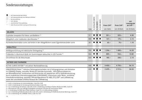 Preisliste GL-Klasse - Autostern