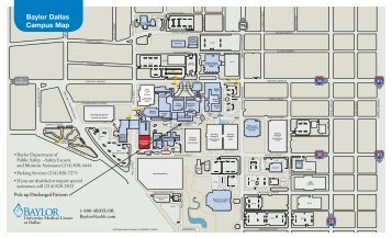 Baylor Dallas Campus Map - Baylor Health Care System