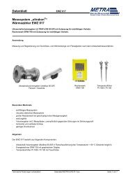 ERW 700 Data Sheet Energy and Flow Computer - METRA Energie