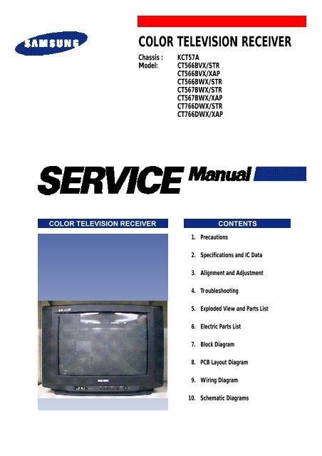 COLOR TELEVISION RECEIVER - Tecnicosaurios