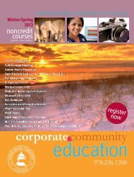 Download - Community Education - North Shore Community College