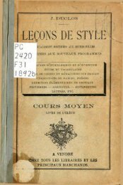 LEÃONS DE STYLE