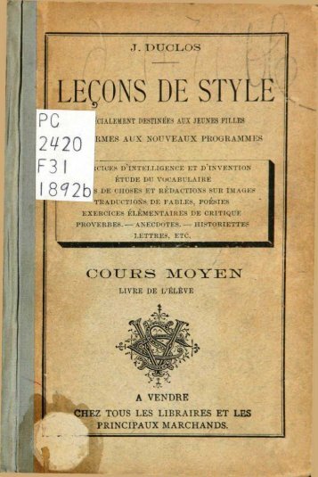 LEÃONS DE STYLE