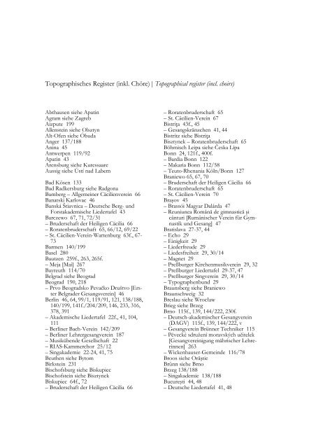 Topographisches Register