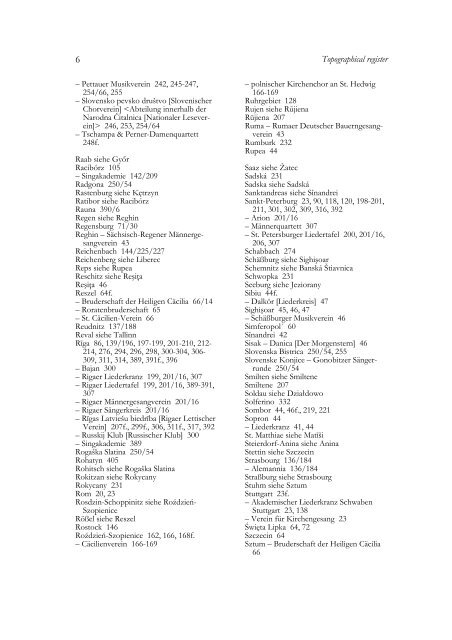 Topographisches Register