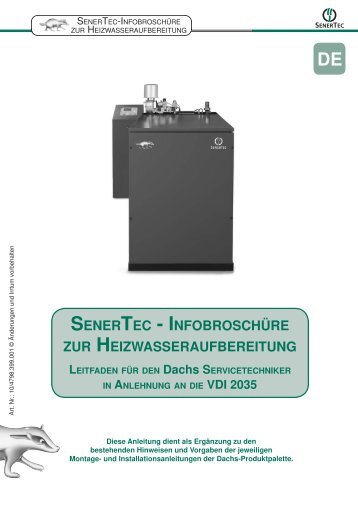 infobroschüre zur heizwasseraufbereitung - Der DACHS. Die Kraft ...