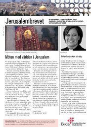 Jerusalembrevet - StudiefÃƒÂ¶rbundet Bilda