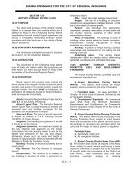 Airport Overlay District (AIR) - City of Kenosha, Wisconsin