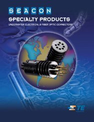 SPECIALTY PRODUCTS Catalog Section - Seacon