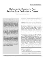 Marker-Assisted Selection in Plant Breeding