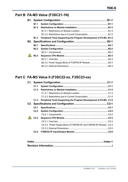 FA-M3 Hardware Manual - Yokogawa