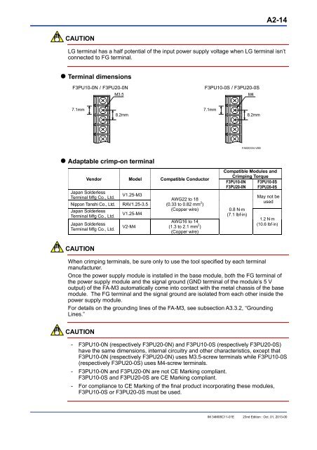 FA-M3 Hardware Manual - Yokogawa