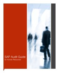 SAP Audit Guide - Human Resources