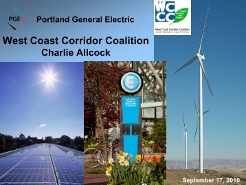 Charlie Allcock - West Coast Corridor Coalition