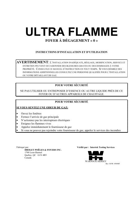 ULTRA FLAMME 1998 - Drolet