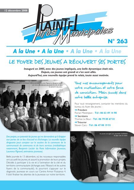 PLAINTEL INFOS 263 DU 12 DECEMBRE 2008.pdf