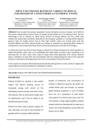 IMPACT OF ETHANOL BLENDS ON VARIOUS TECHNICAL ...