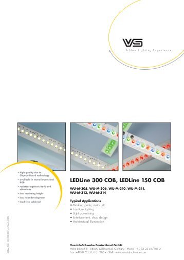 LEDLine 300 COB, LEDLine 150 COB - Vossloh Schwabe
