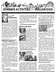 SUMMER ACTIVITIES IN INGLEWOOD - City of Inglewood