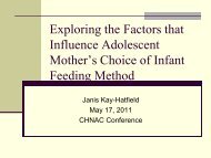 Exploring the Factors that Influence Adolescent Mother's Choice of ...
