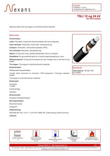 TSLI 12 og 24 kV - Nexans