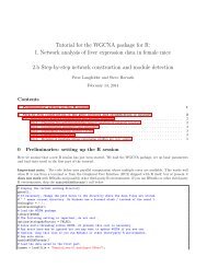 Tutorial for the WGCNA package for R - UCLA Human Genetics