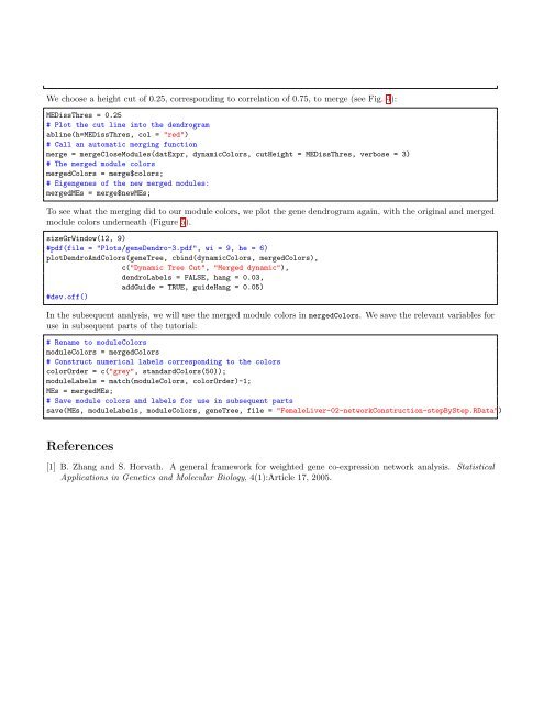 Tutorial for the WGCNA package for R - UCLA Human Genetics