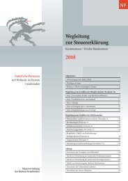 Wegleitung zur Steuererklärung 2008 - Kantonale Steuerverwaltung ...