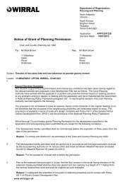 Decision notices - Wirral Borough Council