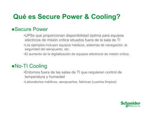 Disponibilidad con Secure Power - Schneider Electric